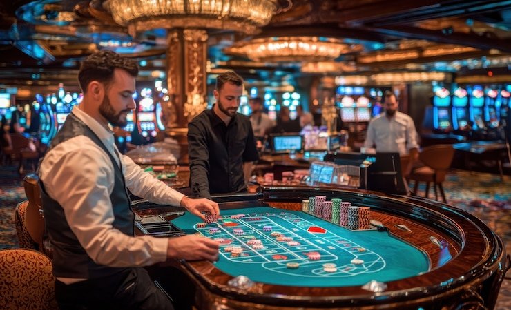 kinghourse Speed Blackjack table layout showing betting circles and card positions
